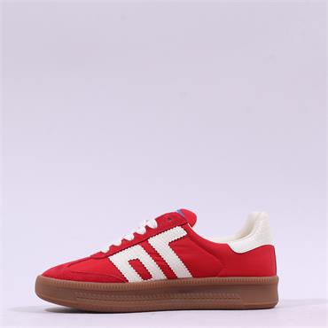 Back 70 Platform Gumsole Retro Trainer - Red